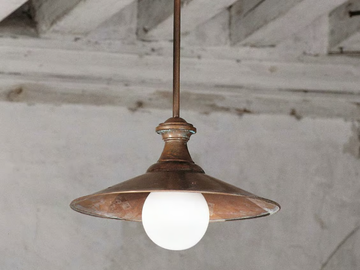 LOGGIATO - Brass pendant lamp by Aldo Bernardi - view 2